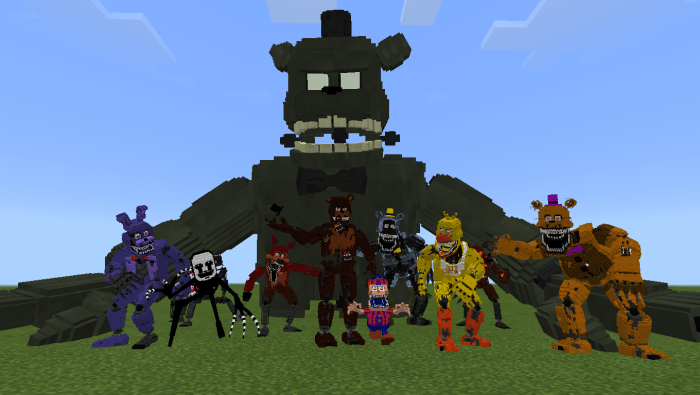 Five Nights at Freddy's 4 in Minecraft [FULLY FUNCTIONAL +